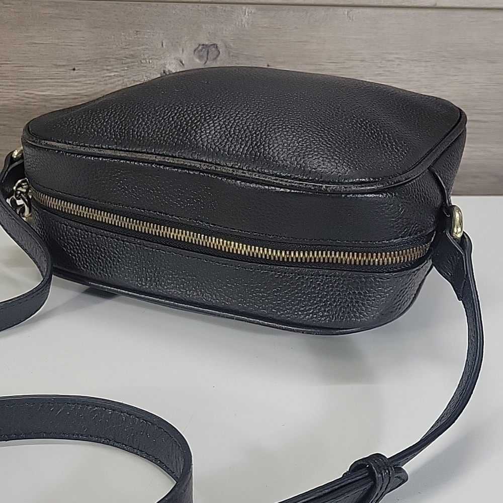 Gucci Black Leather Soho Disco Crossbody Shoulder Bag - Picture 7 of 16